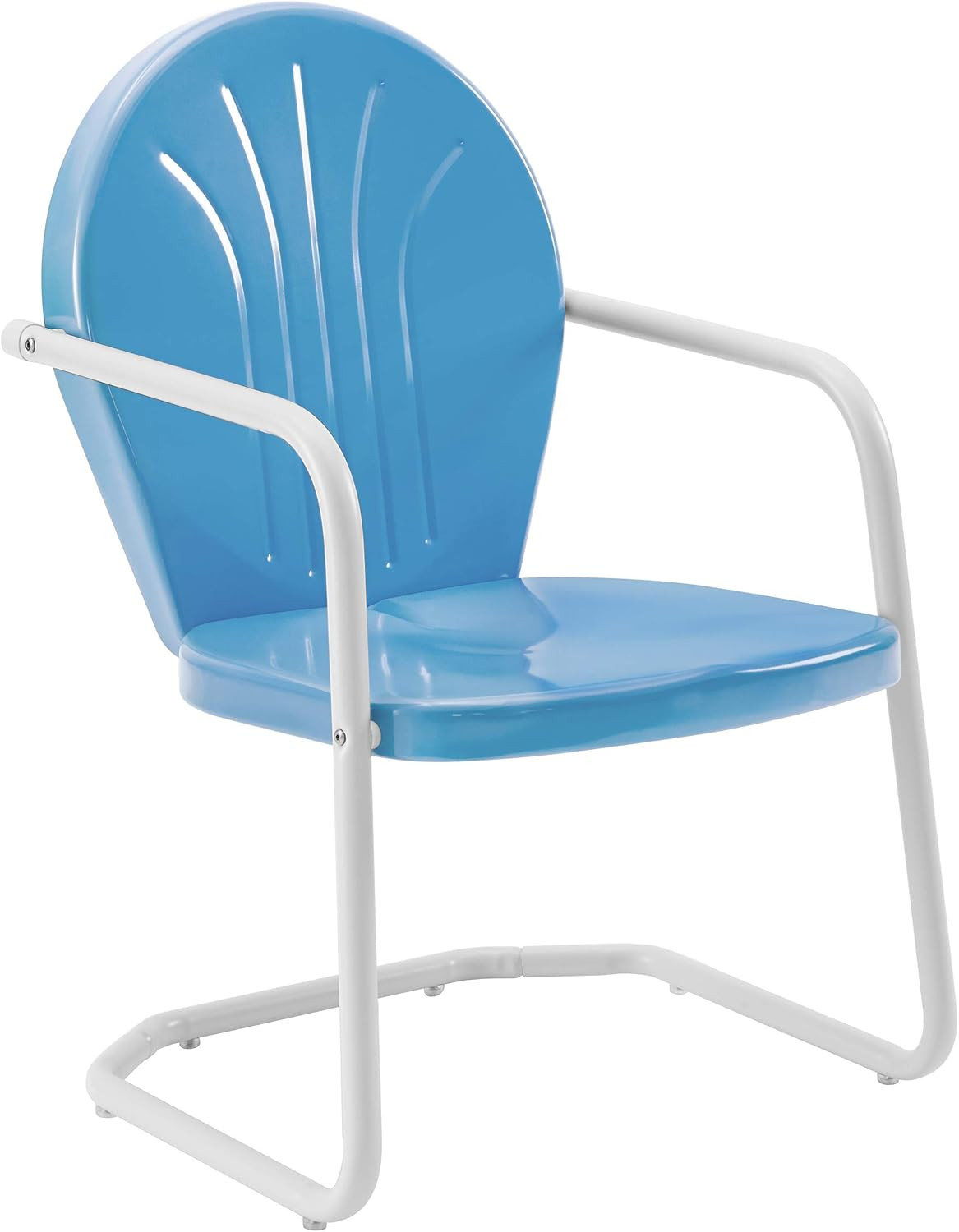 Griffith Outdoor Chair, Retro Metal Patio Chairs for Dining, Porch, Deck, Balcon
