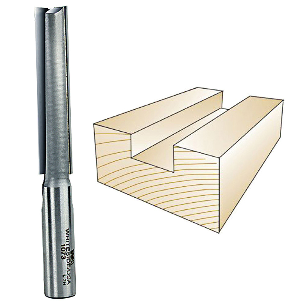 Whiteside Straight Bit, 1/2 in. SH x 1/2 in. CD x 2-1/2 in. CL