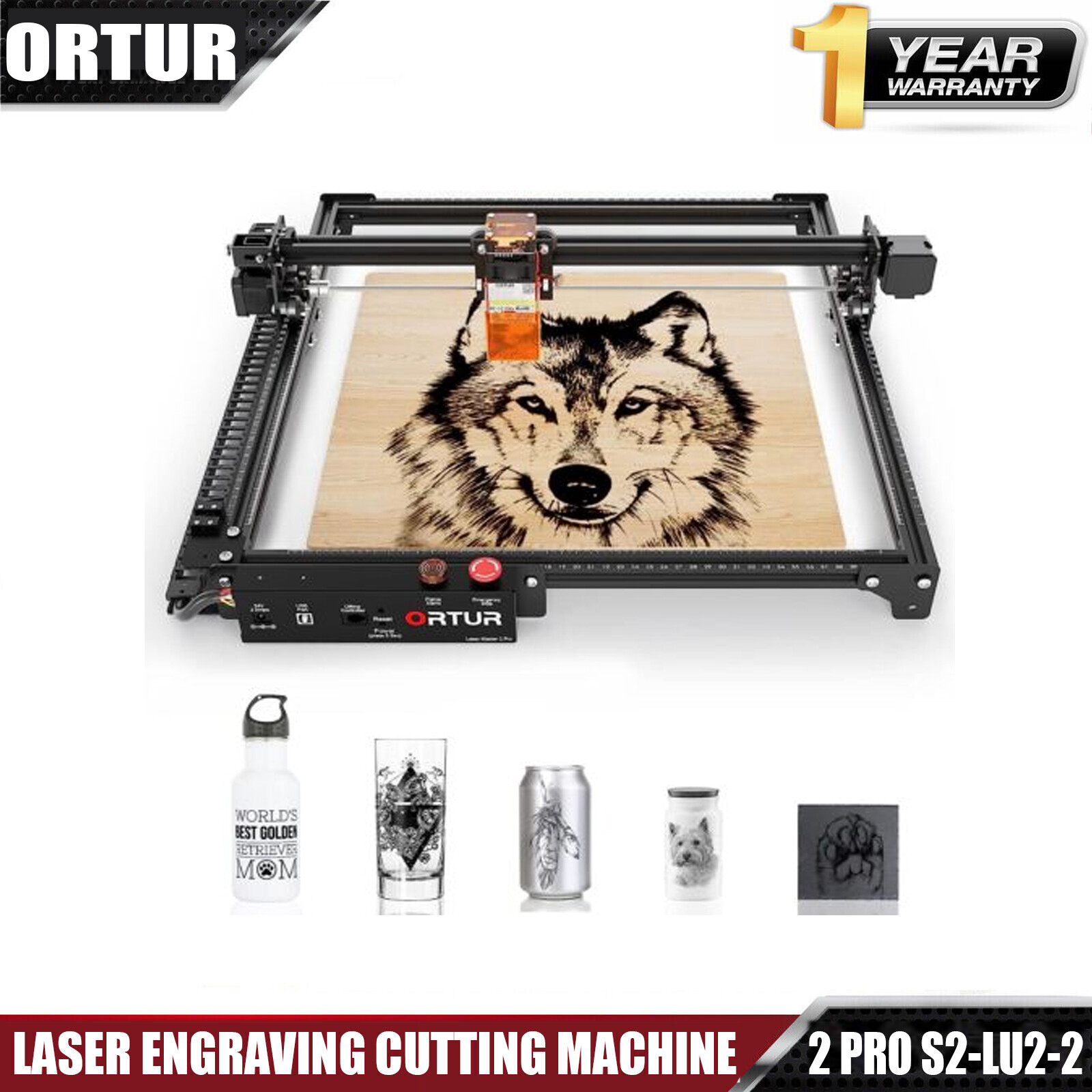 ORTUR Laser Master 2 Pro S2-lu2-2 24V Laser Engraver Engraving  Machine
