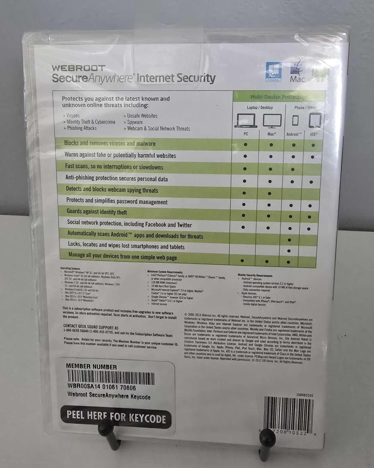 Webroot SecureAnywhere Internet Security - Full Version for Windows & Mac WBR00…