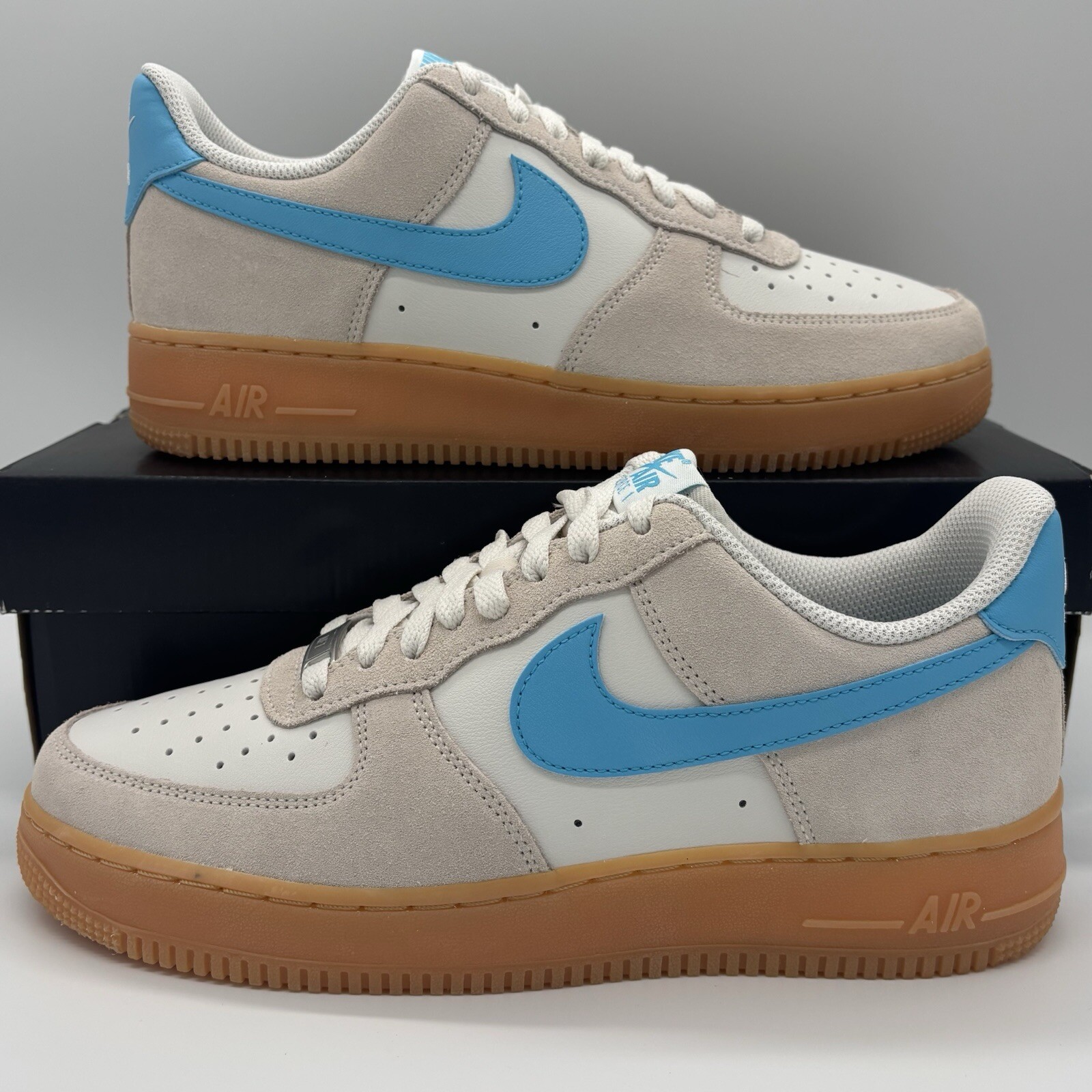Nike Air Force 1 Low '07 LV8 Phantom Blue Gum Sneakers FQ8714-003 Mens Size NEW