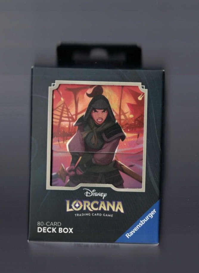 Mulan Deck Box (Holds 80 Sleeved Cards) Disney Lorcana TCG Rise of the Floodborn