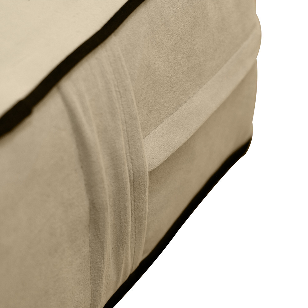 SLIPCOVER ONLY Contrast Pipe 8" Twin-XL 80x39x8 Velvet Daybed Mattress-AD304