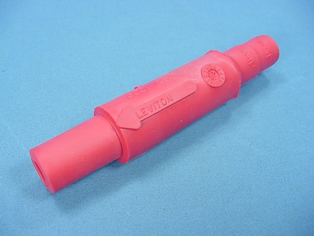 Leviton Red Cam-Type Plug Insulating Sleeves Female ECT 15 Series 15SDF-48R