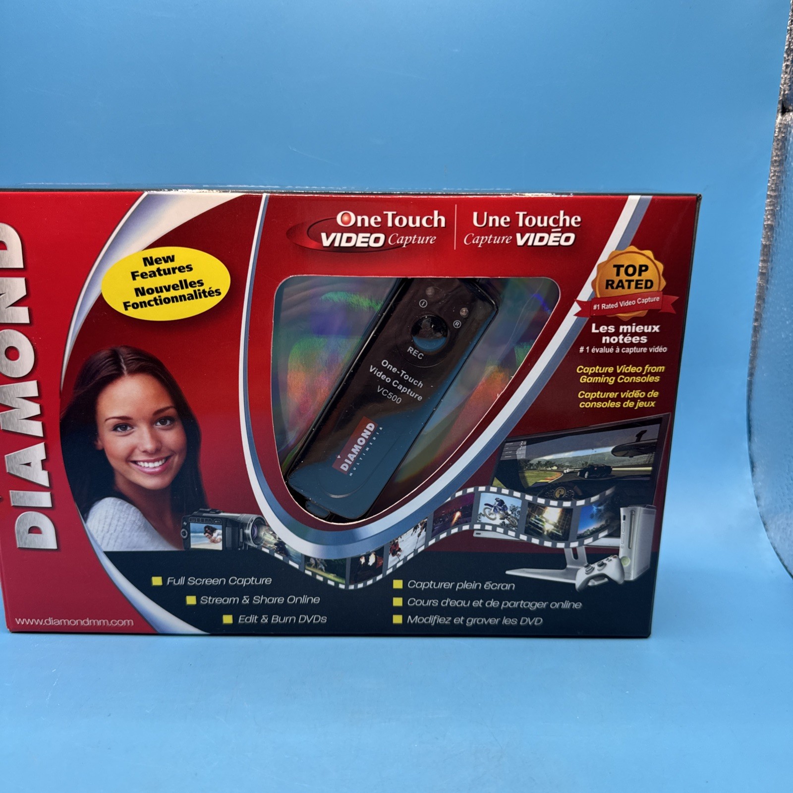Diamond Multimedia VC500CXT  USB 2.0 One Touch VHS to DVD Video Capture Device