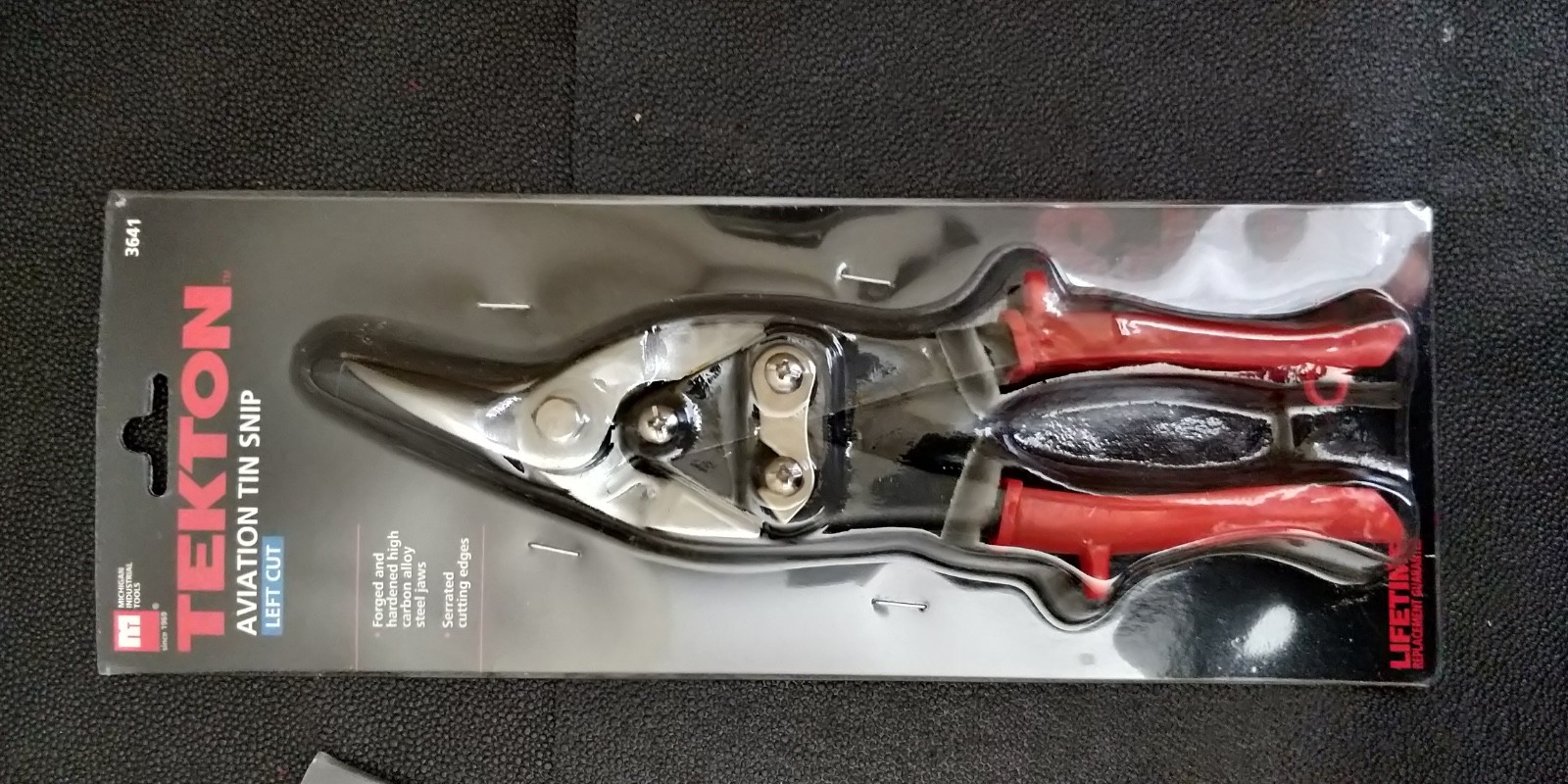 TEKTON Aviation Snip Set Left + Right Cut Offset Tin Cutting Shears 3636 + 3641