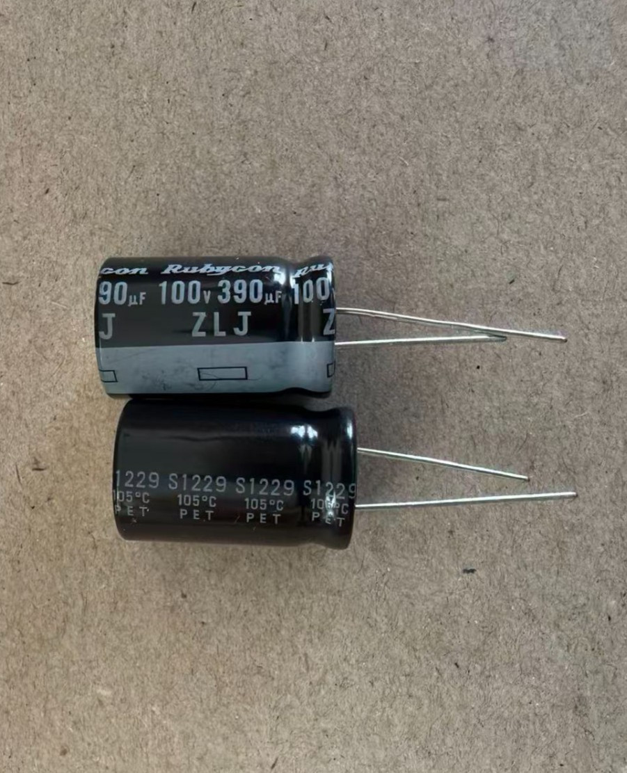 2pcs Rubycon 390uf 100v Radial Electrolytic Capacitors 390MFD/Low ESR
