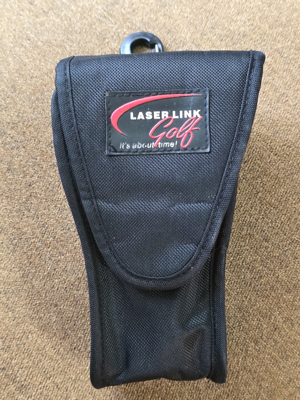 Laser Link Golf Range Finder CASE ONLY Black Belt Loop Bag Clip Pre-owned