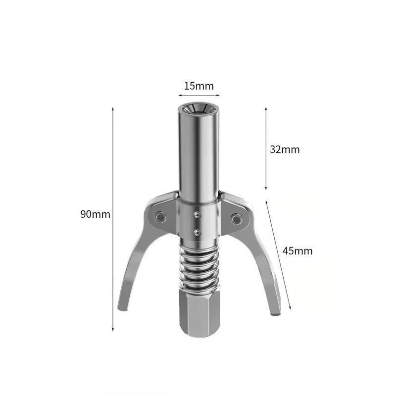 10000 PSI Grease Gun Coupler Quick Release Lock Coupling Double Handle Tool