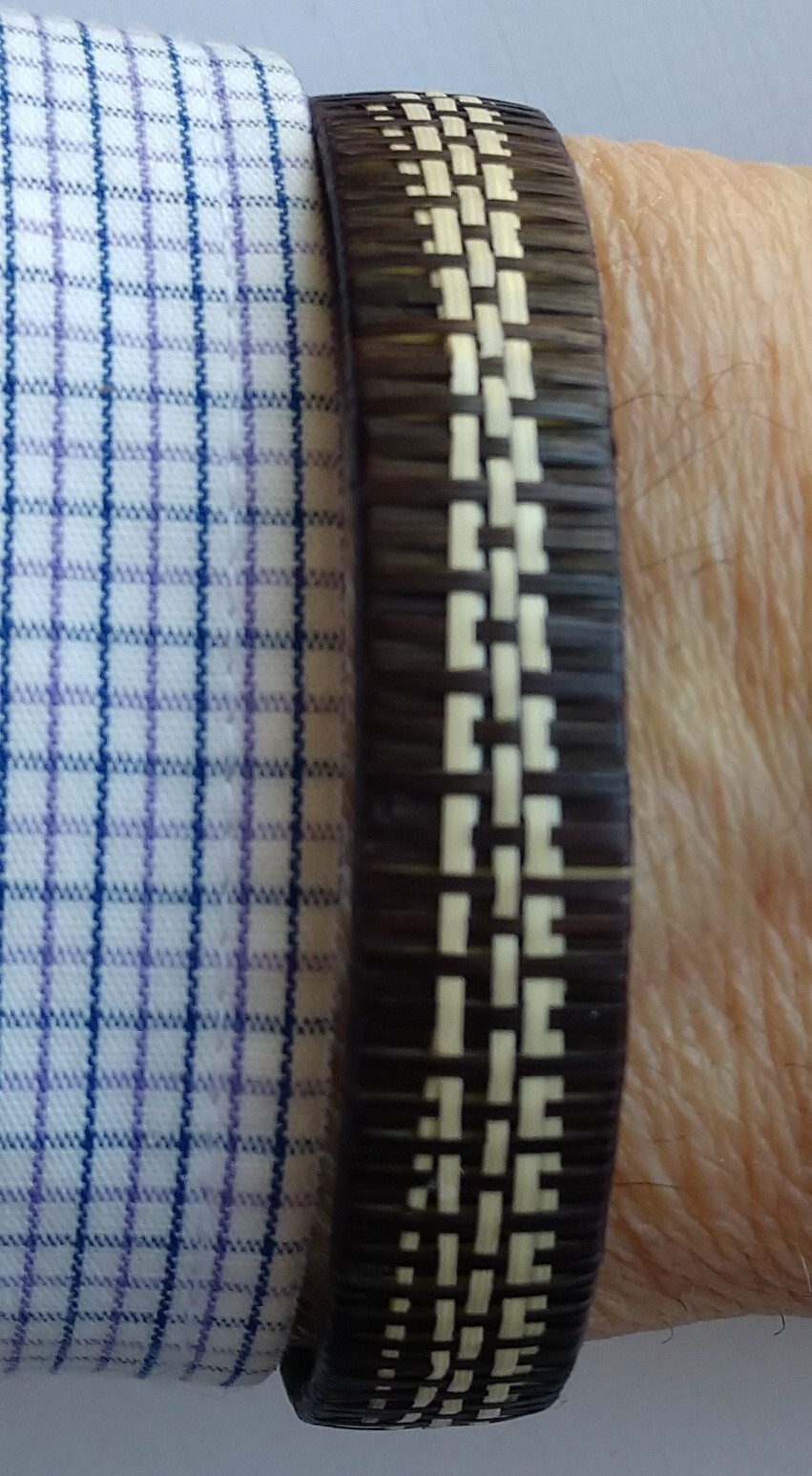 cuff bracelet Handwoven with Natural Plant Fibers