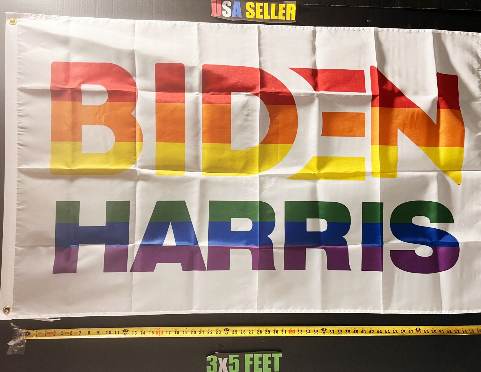 Joe Biden Flag FREE SHIPPING f 2024 Democrat Harris Equality LGBTQ USA Sign 3x5'