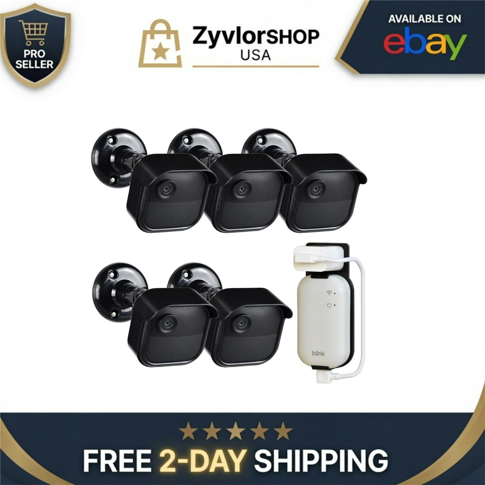 GoHonor Blink Outdoor 4/2K+ Camera Mounting Brackets - 5 Pack