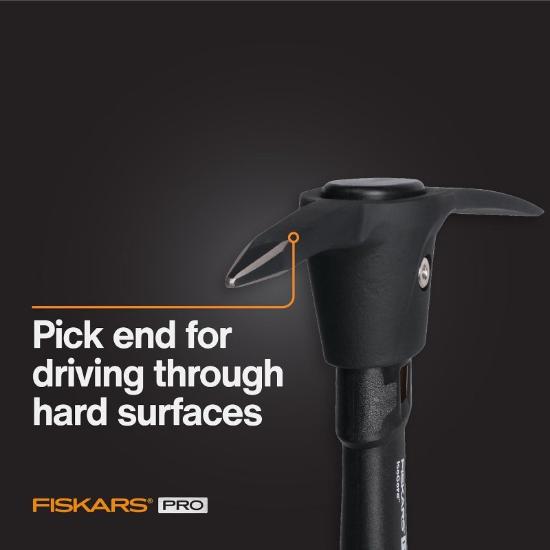 Fiskars IsoCore Pickaxe Mattock w/ Anti-Shock Handle
