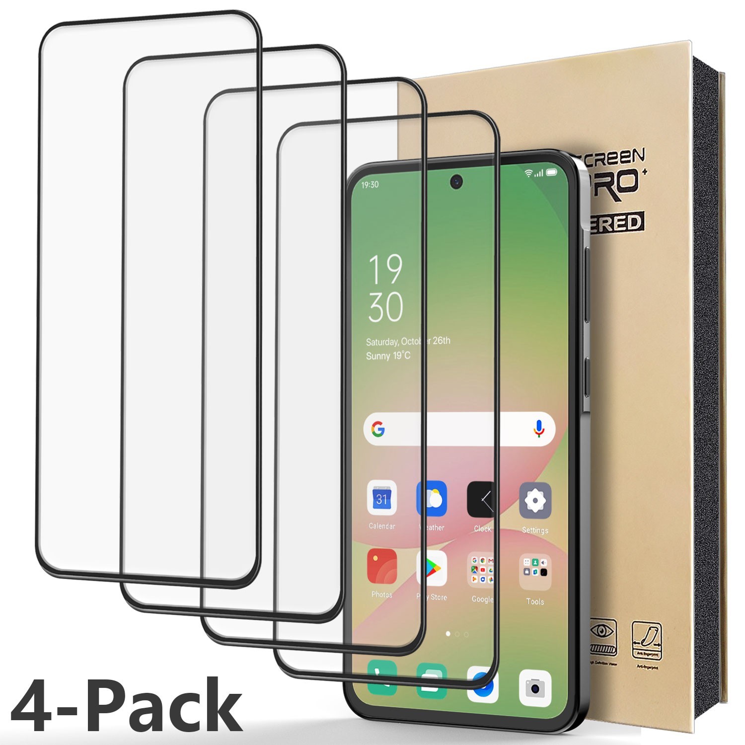 4-Pack For Samsung Galaxy A27 A37 A57 A36 A56 5G Tempered Glass Screen Protector