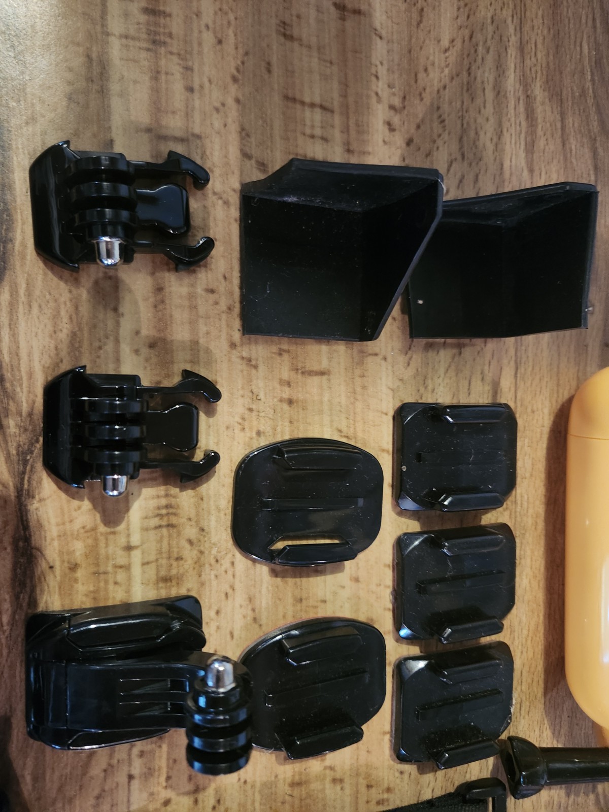 GoPro Accessory Bundle Mounts Straps Float Handle Suction Cup Black/Yellow
