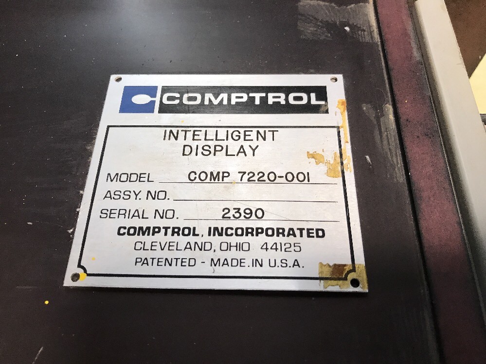 COMPTROL INTELLIGENT DISPLAY COMP 7220-001 Model 7604 Clean Operating Condition