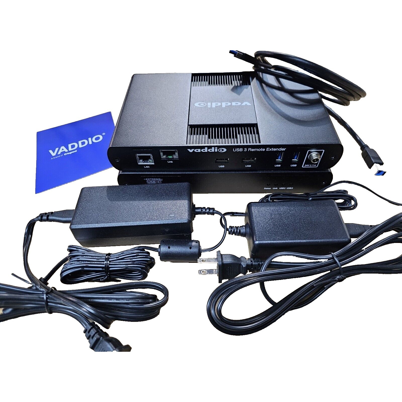 Vaddio 998-1005-031 & 998-1005-030 Extreme USB 3.0 Extender Local & Remote