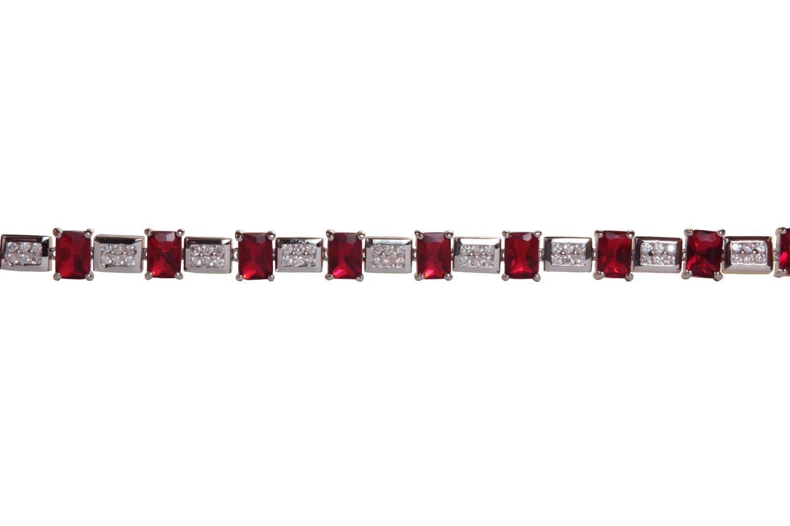 Jewelry Components (22) 12" Lengths - Jewel Red/Clear - Sew On