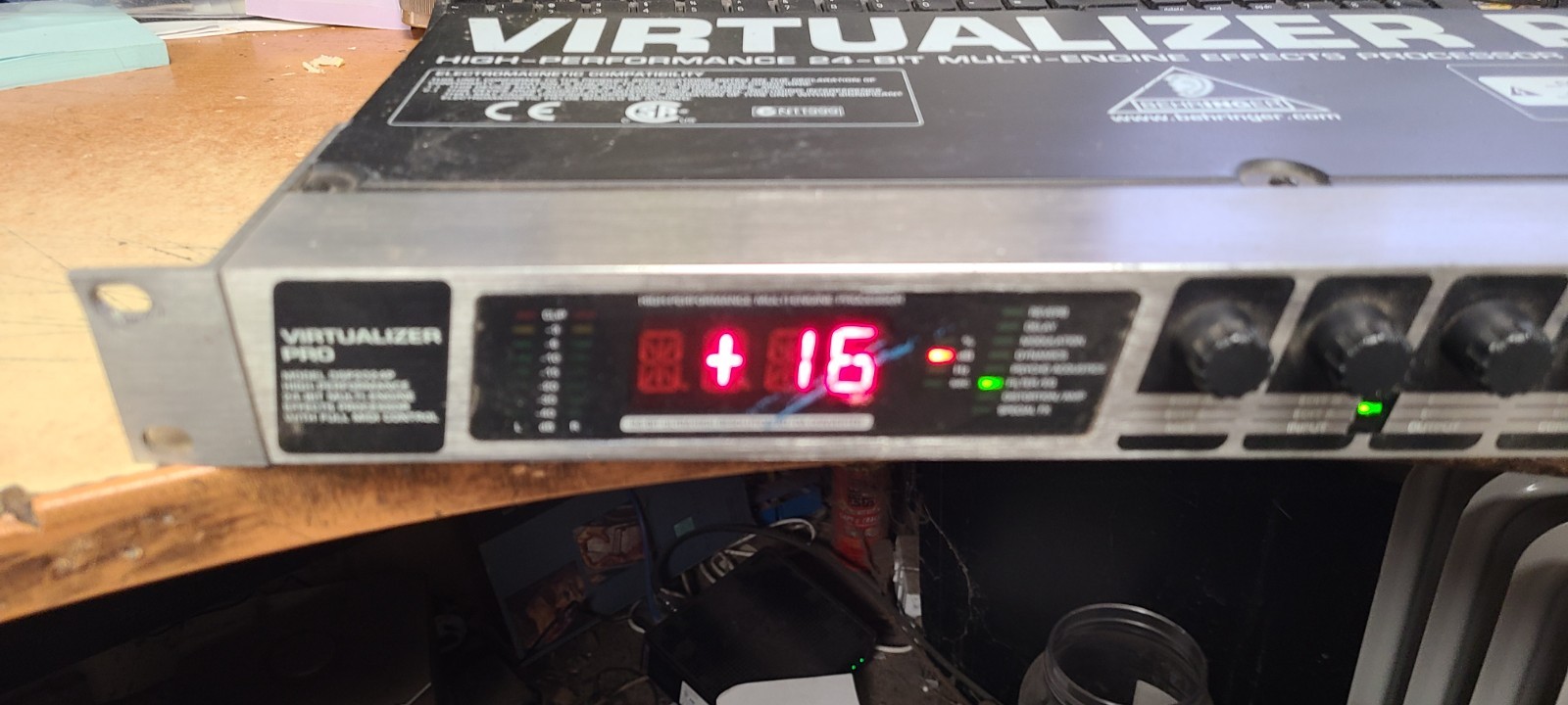 BEHRINGER Virtualizer Pro Model DSP2024P Effects Processor Tested Working
