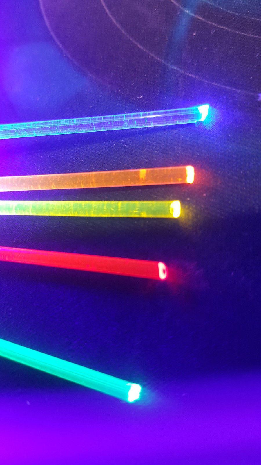 High Visibility 2mm/.080" Fluorescent Fiber Optic replacement rods for Guns