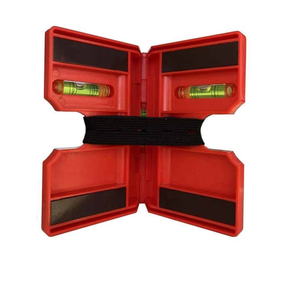 2 Pack Folding Magnetic Post Level for Pipe, Post and Beams Leveling