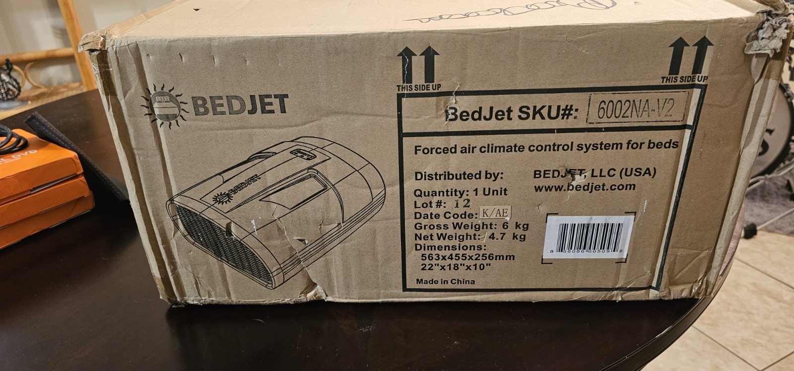 BedJet Forced Air Bed Climate Control System Bed Jet 6002NA-V2 It's a bed A/C!