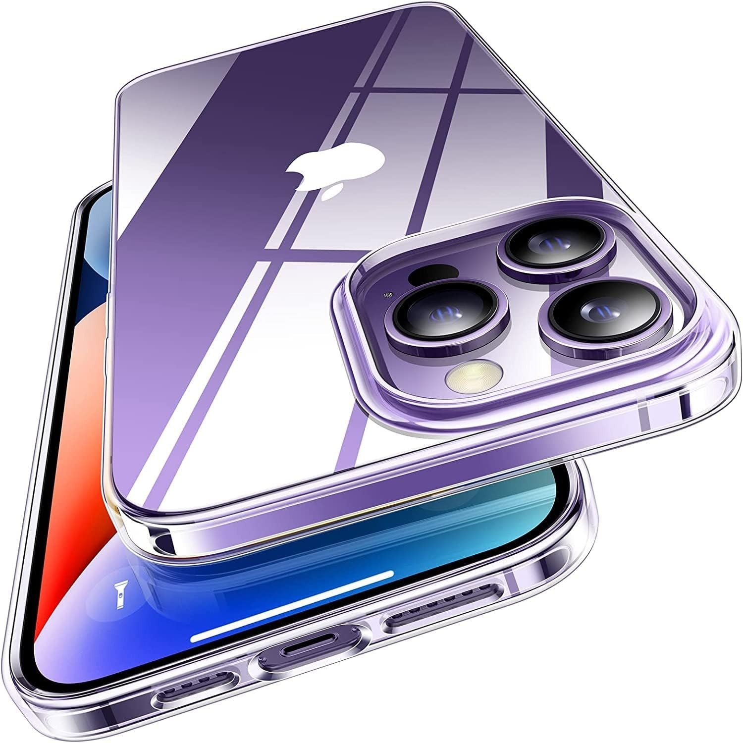 TORRAS Crystal Clear Case for iPhone 14 Pro | 6.1 inch | Ultra-Thin | Silicone