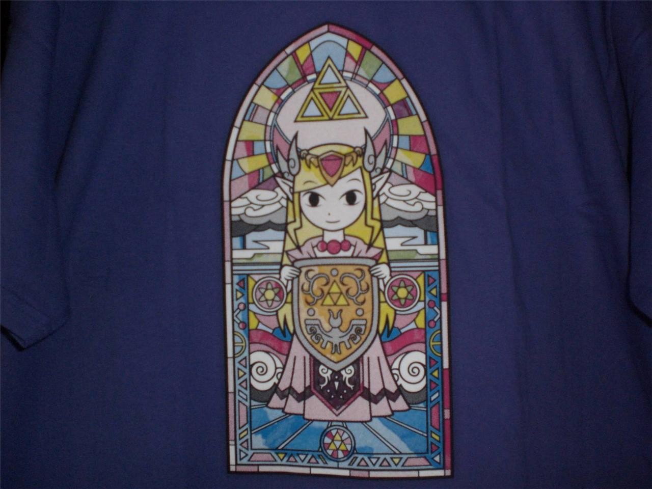 TeeFury Zelda LARGE "Lady of Hyrule" Legend of Zelda Tribute Shirt PURPLE