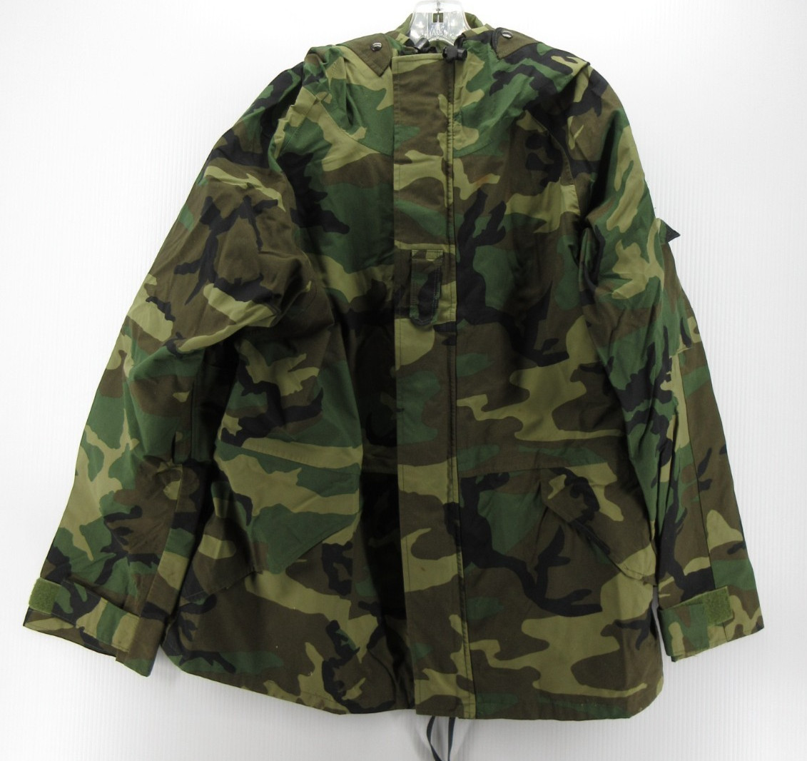 VINTAGE US Army Jacket Men XL Green Cold Weather Parka Camo Military 90s USA *