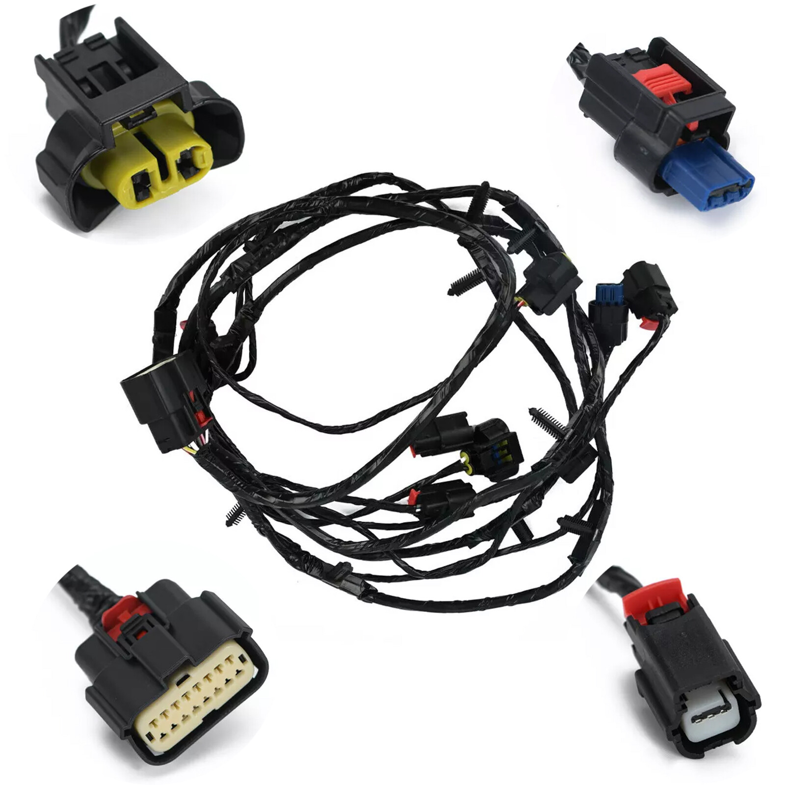 Front Bumper Parking Sensor Park Assist Wiring Harness For 2015-23 Chrysler 300