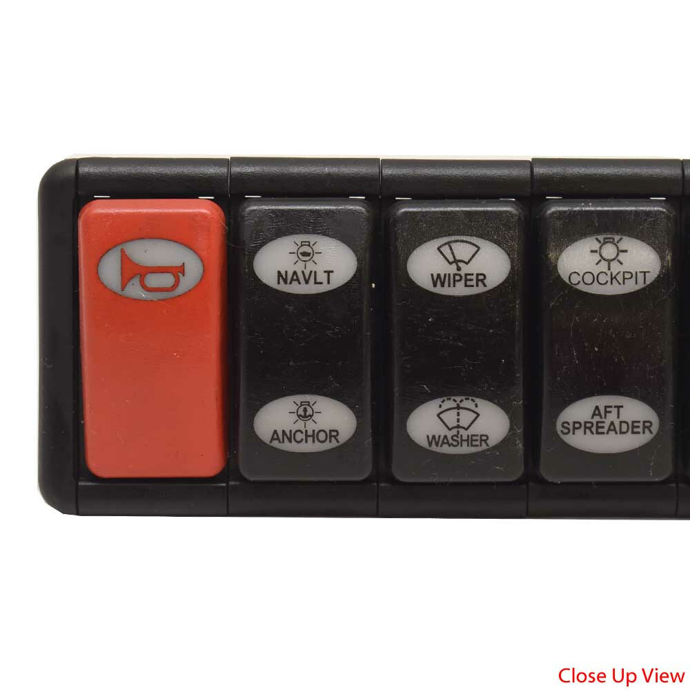 Wellcraft Boat Rocker Switch Panel | 340 Coastal Black Illuminated