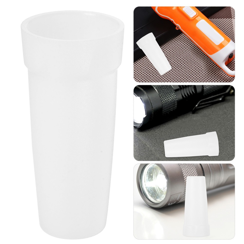 Soft Light Cover Flashlight Diffuser Filter Camping Clip-on Reading