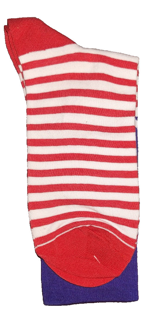 General Dynamics Mission Systems Patriotic Red White Blue Socks