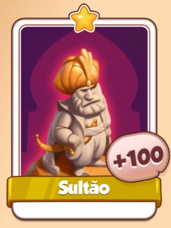 Carta Coin Master (Estátuas) Sultão