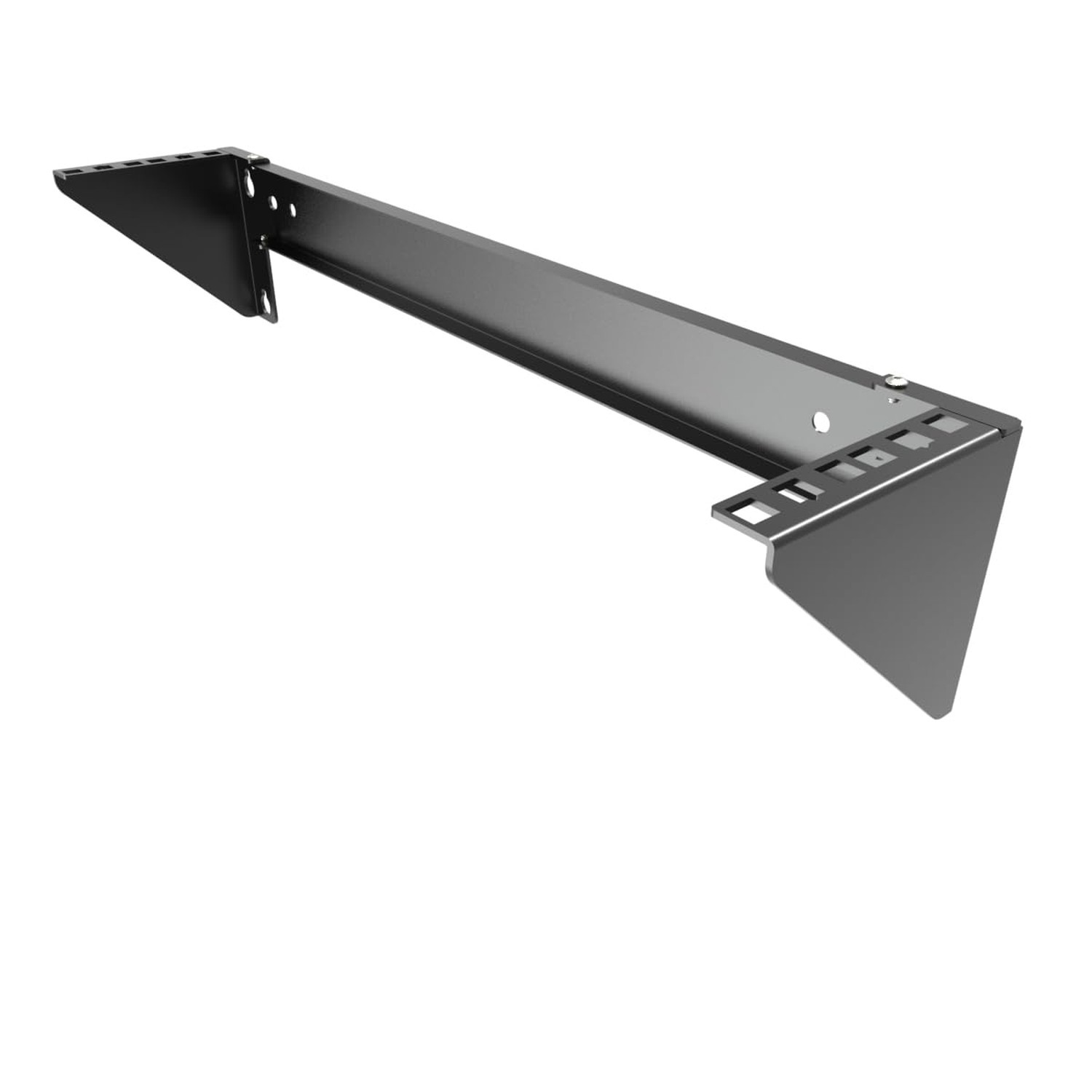2U Folding 19 Inches Cold Rolled Steel Wall Mountable Simple Vertical Rack an...