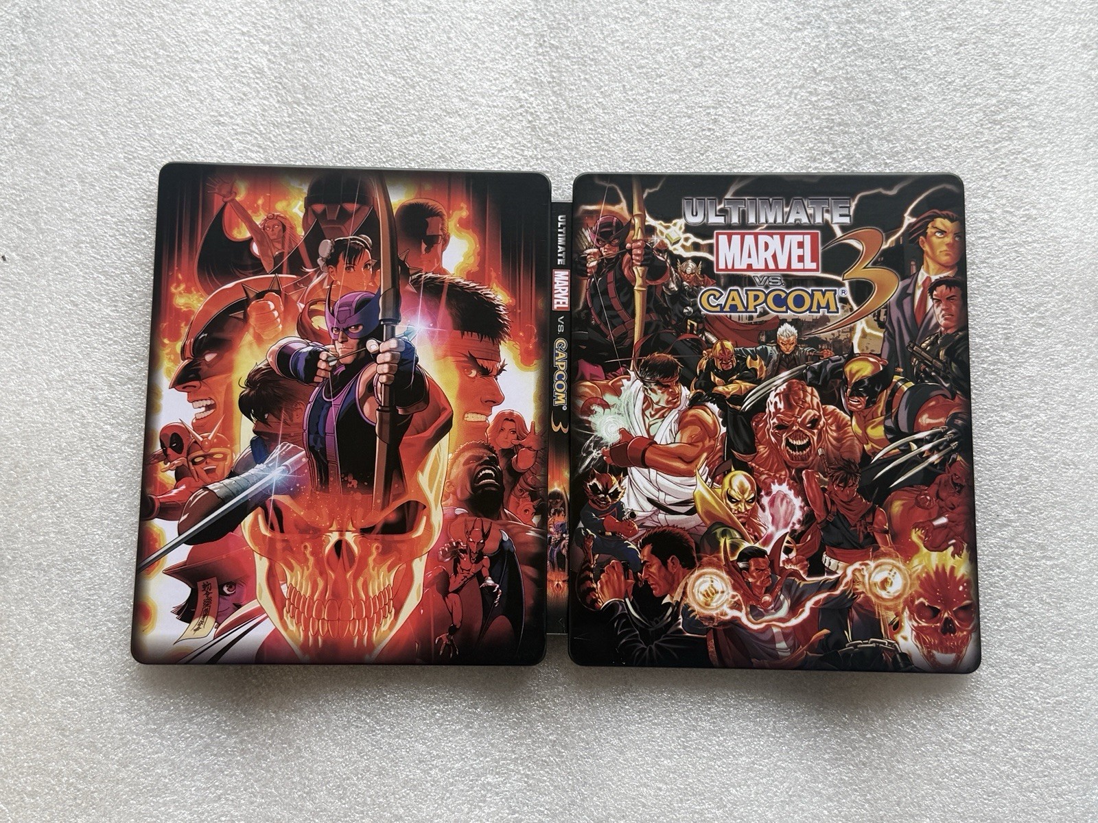 Marvel VS Capcom 3 Custom Made Steelbook/Steelup Case PS3/Xbox (No Game) New