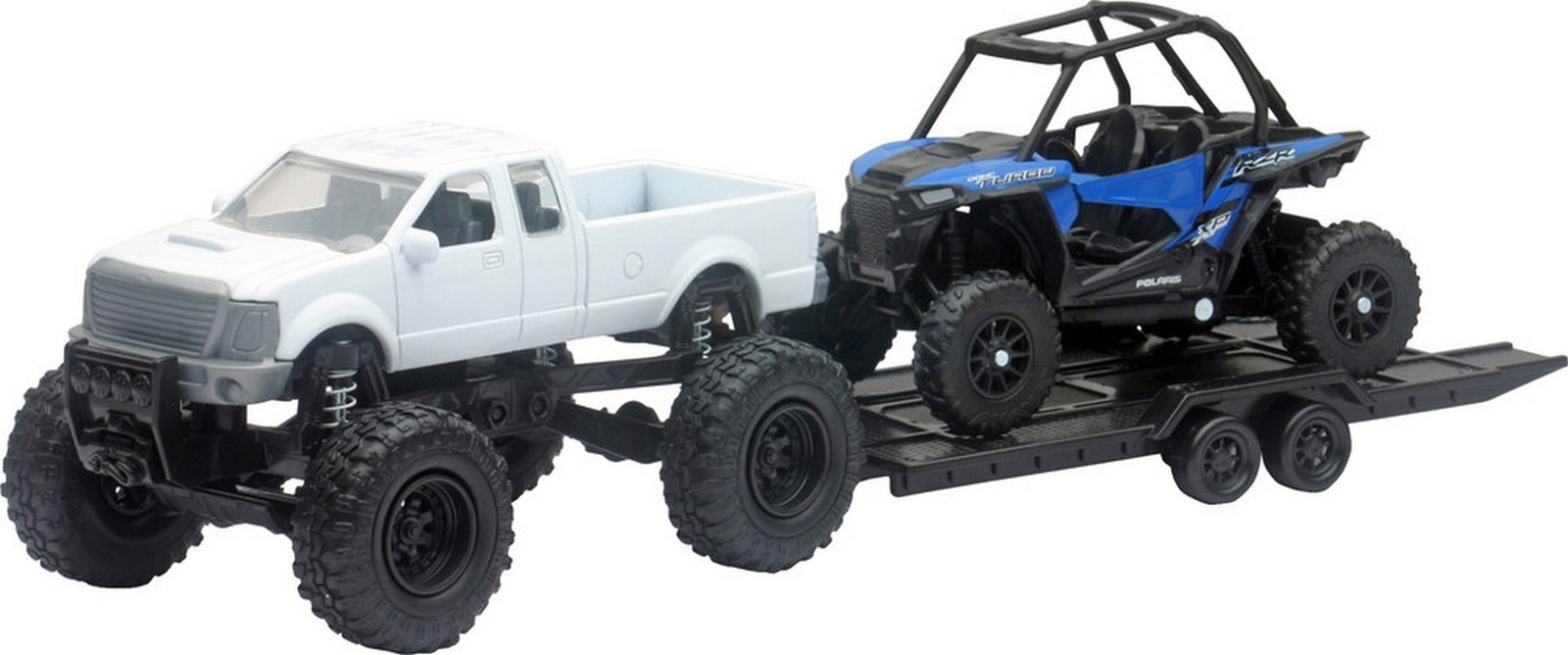 NewRay Toy Replica 4x4 Lifted Pickup Truck w/Polaris Razor XP1000ES