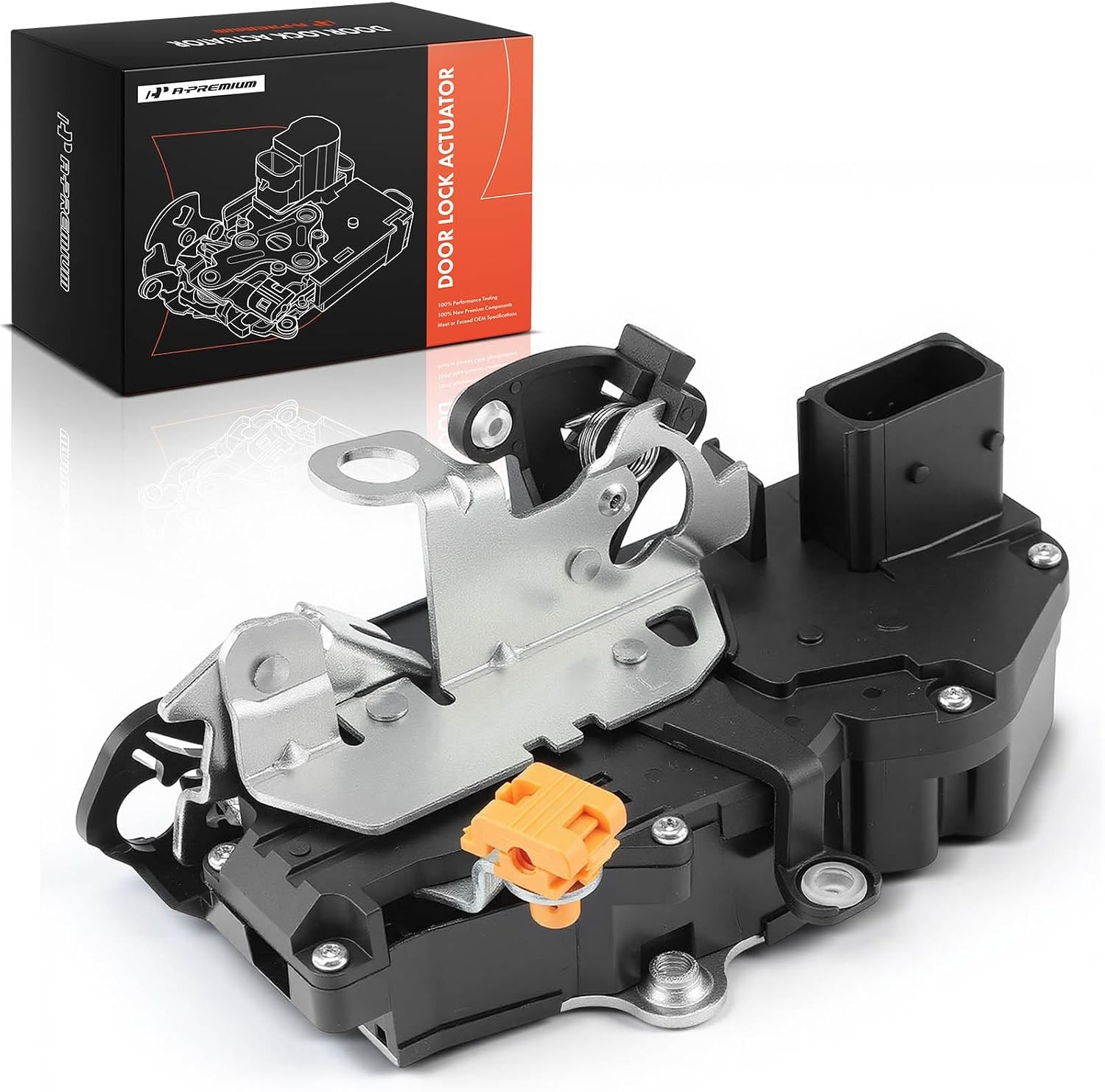 Front Left Driver Side Door Lock Actuator Compatible with 2007-2009 Chevy Silver
