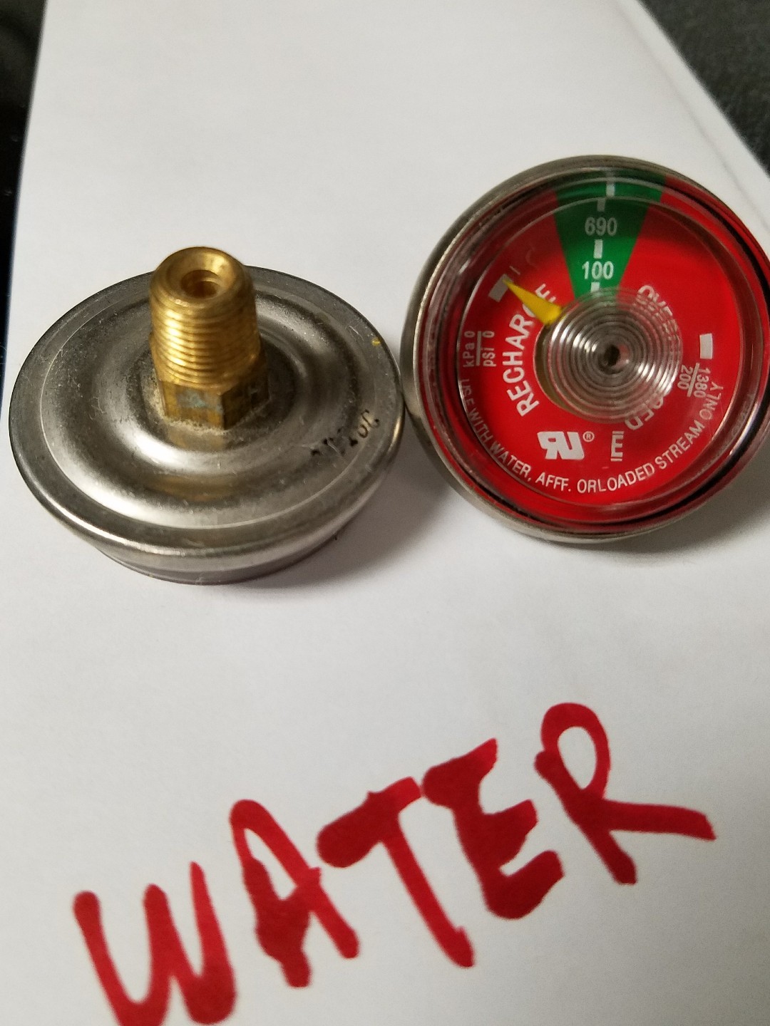 🤡🔥🧯G100WS Water Base FX Fire Extinguisher Gauge Compatible Code M🤡 🔥🧯