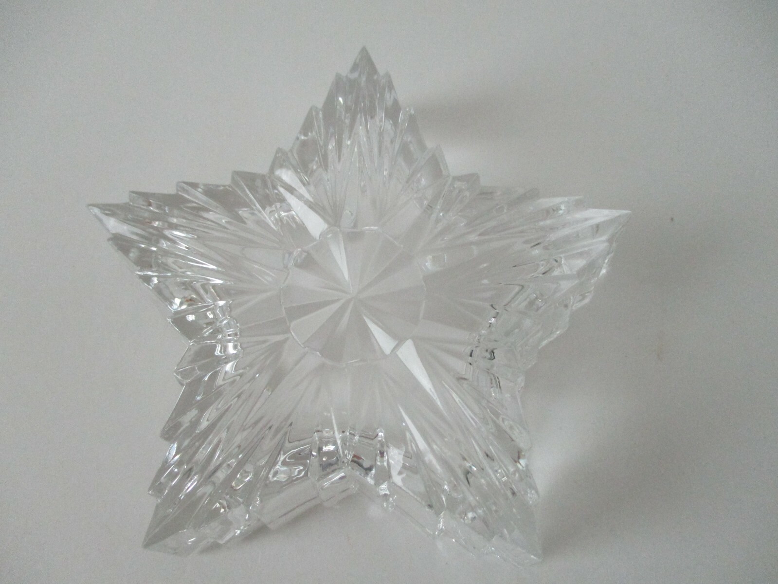 Lead Crystal STAR Jewelry Trinket Box