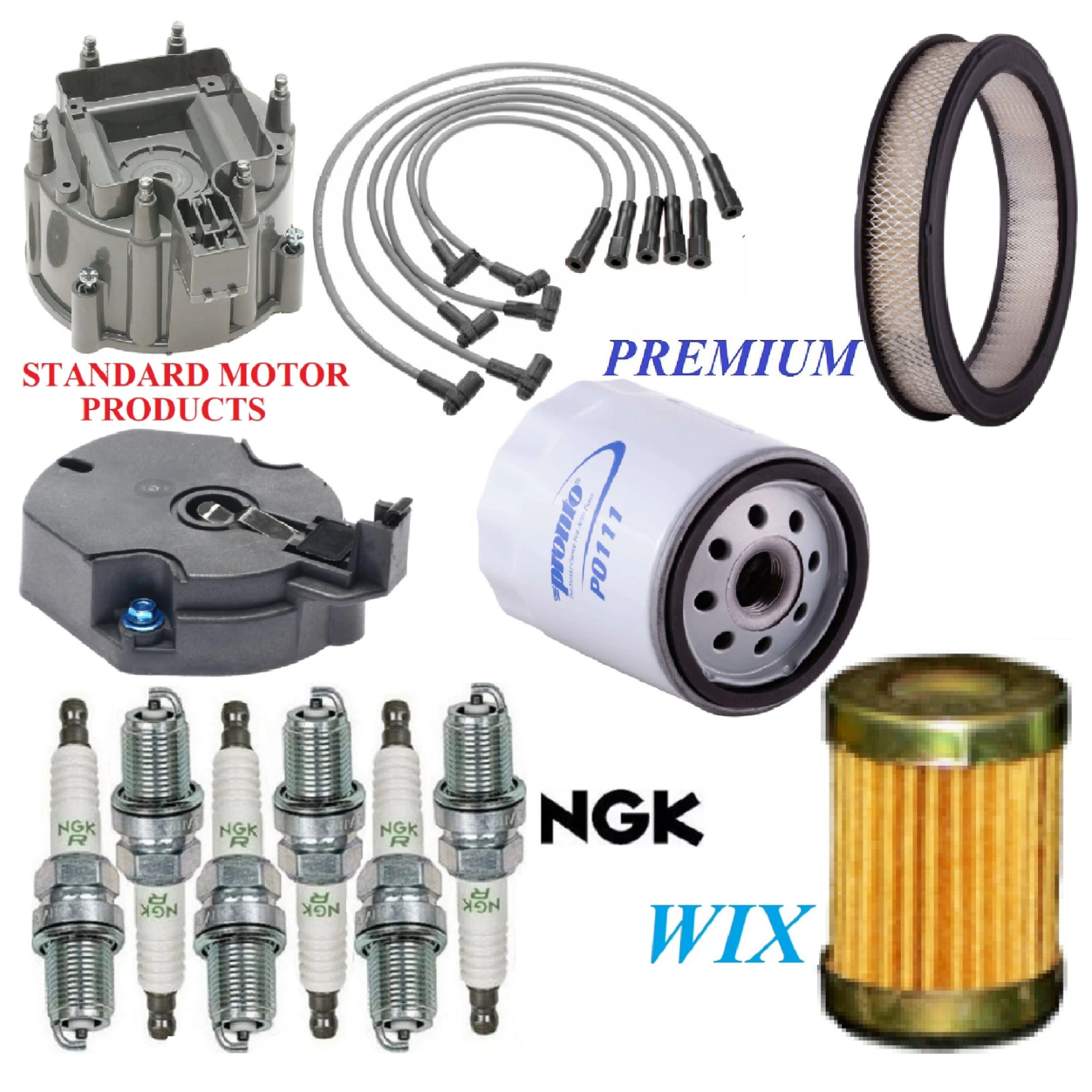 Tune Up Kit Filters Cap Wire Spark Plugs For CHEVROLET MONTE CARLO V6 3.8L 1978