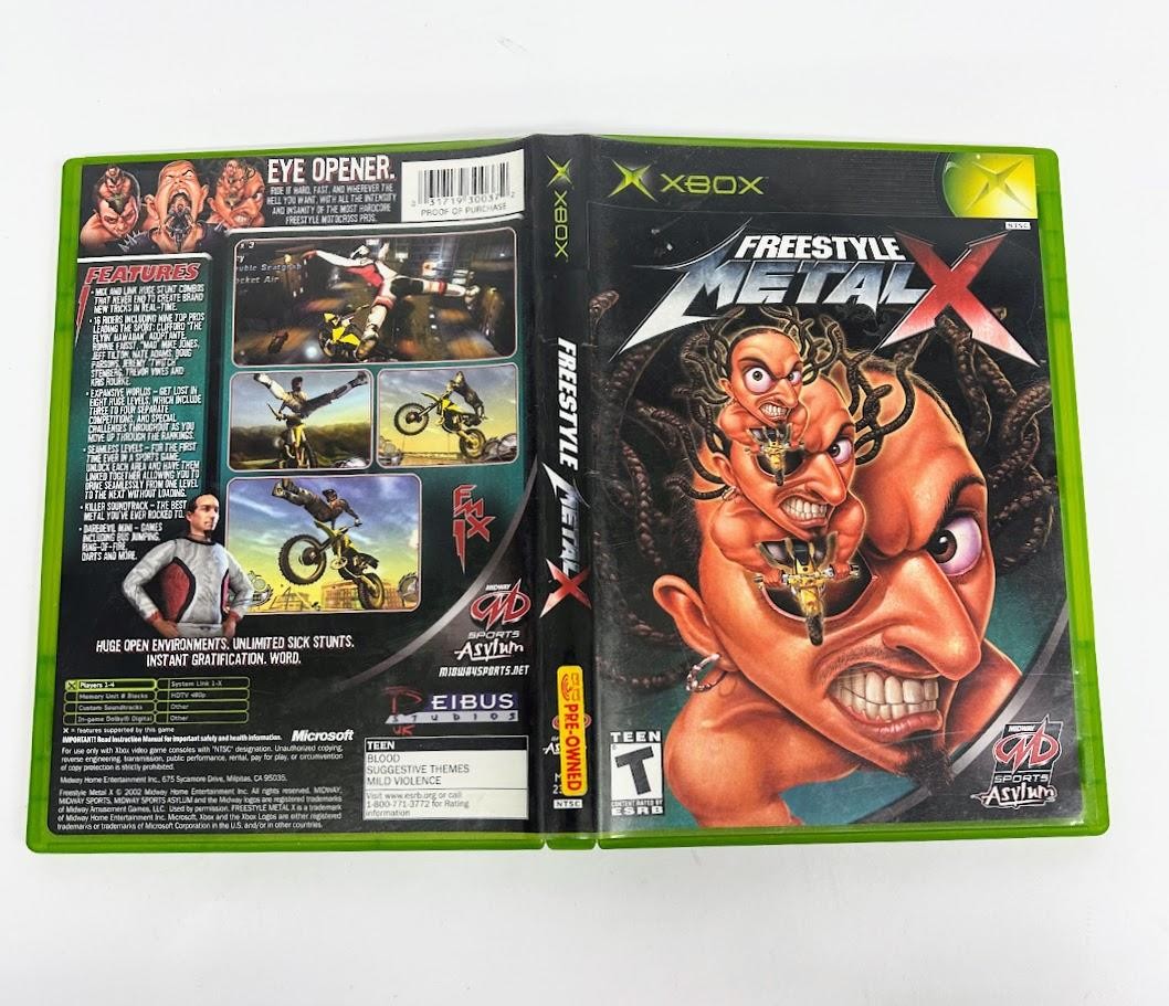 XBOX FREESTYLE METAL X ORIGINAL XBOX COMPLETE W/ MANUAL