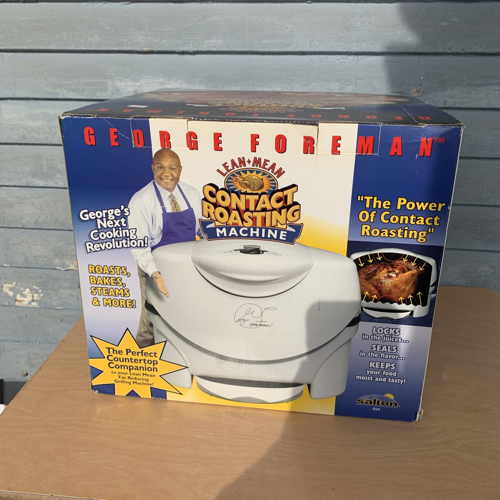 George Foreman Grill Lean Mean Contact Roasting Machine Roaster BRAND NEW UNUSED