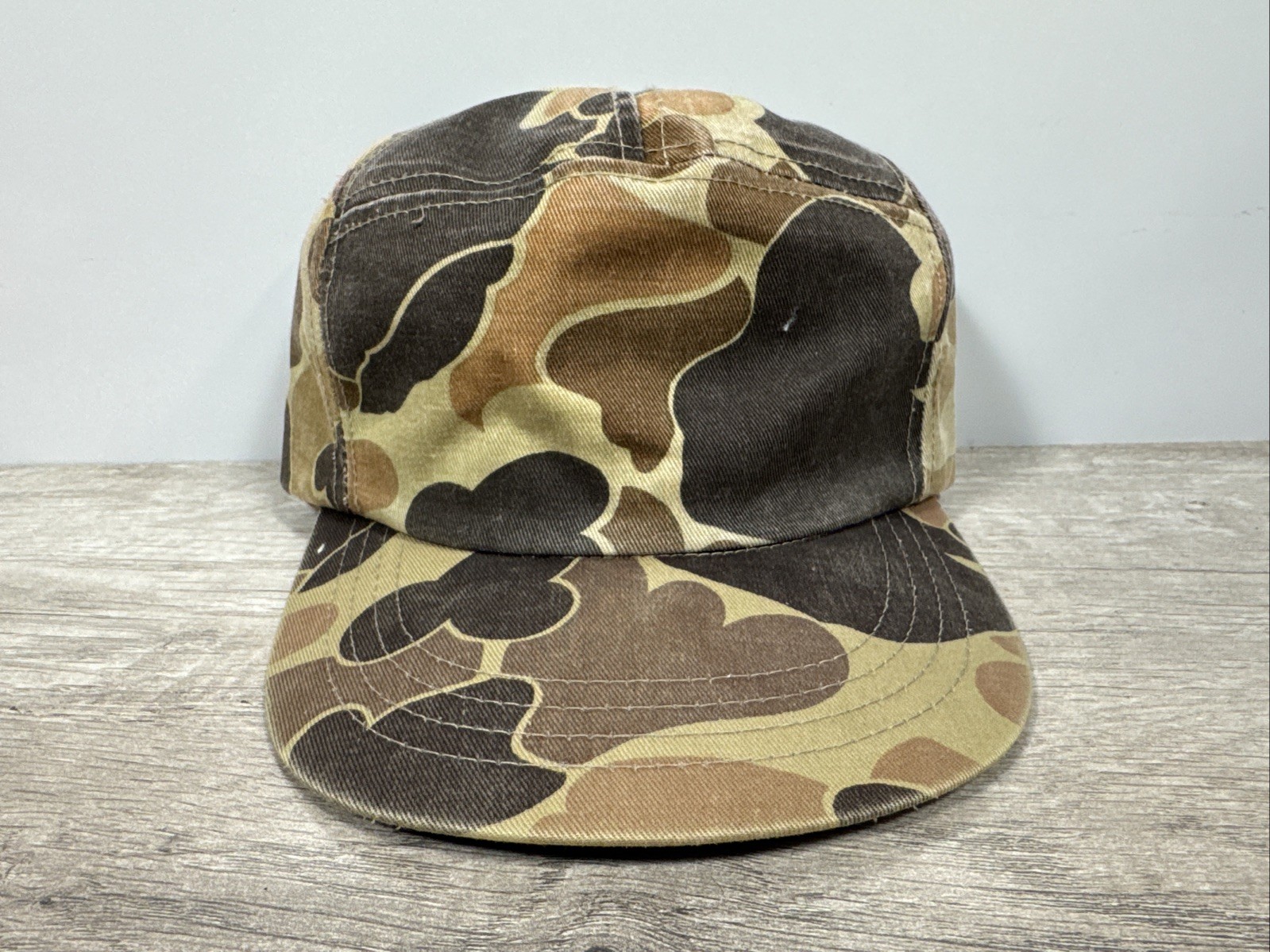 VTG Columbia Frogskin Duck Camo Thinsulate Hunting Baseball Hat w/ Ear Flaps USA