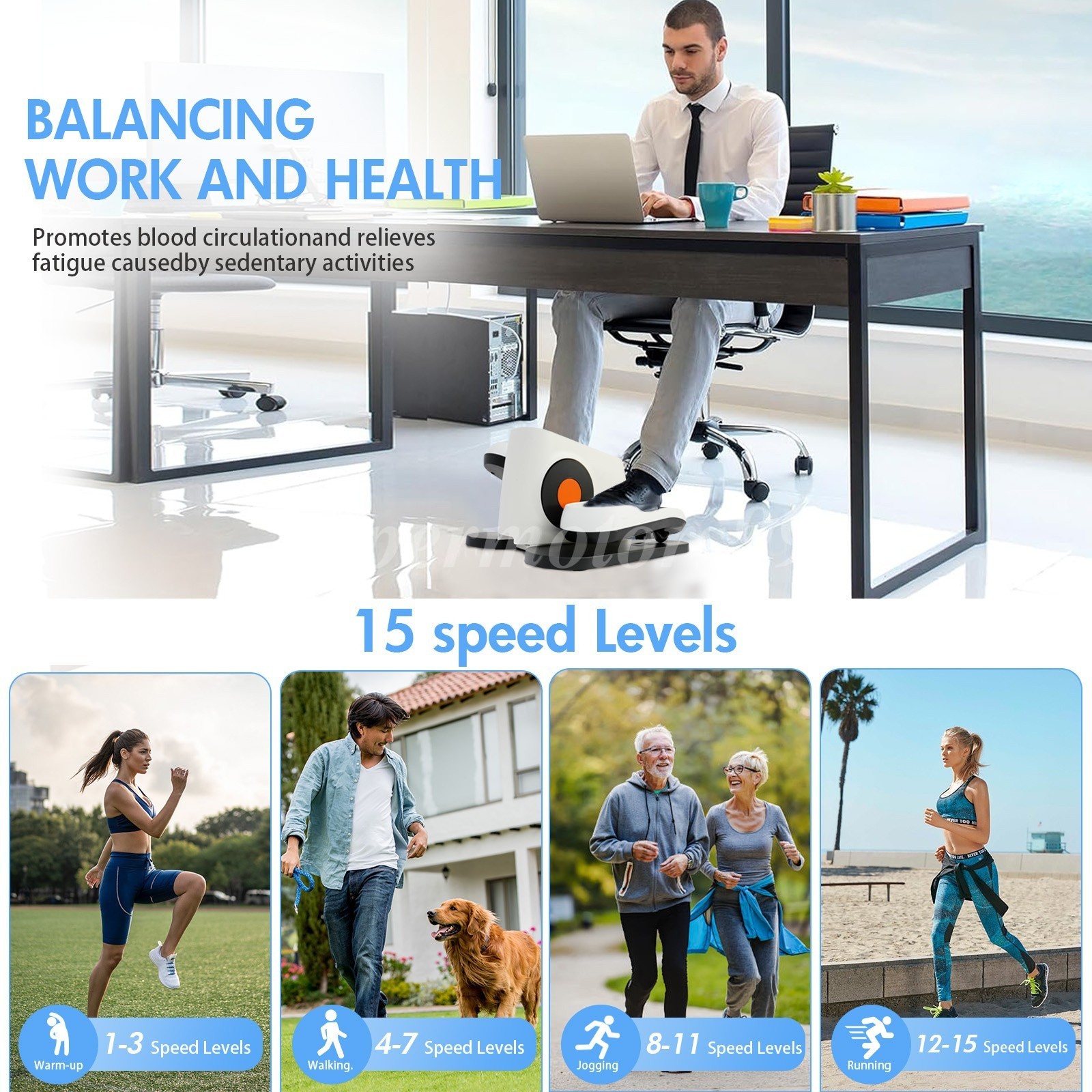 Ellipse Leg Exerciser as Seen-on Tv Under Desk Elliptical Machine Seated Eclipse