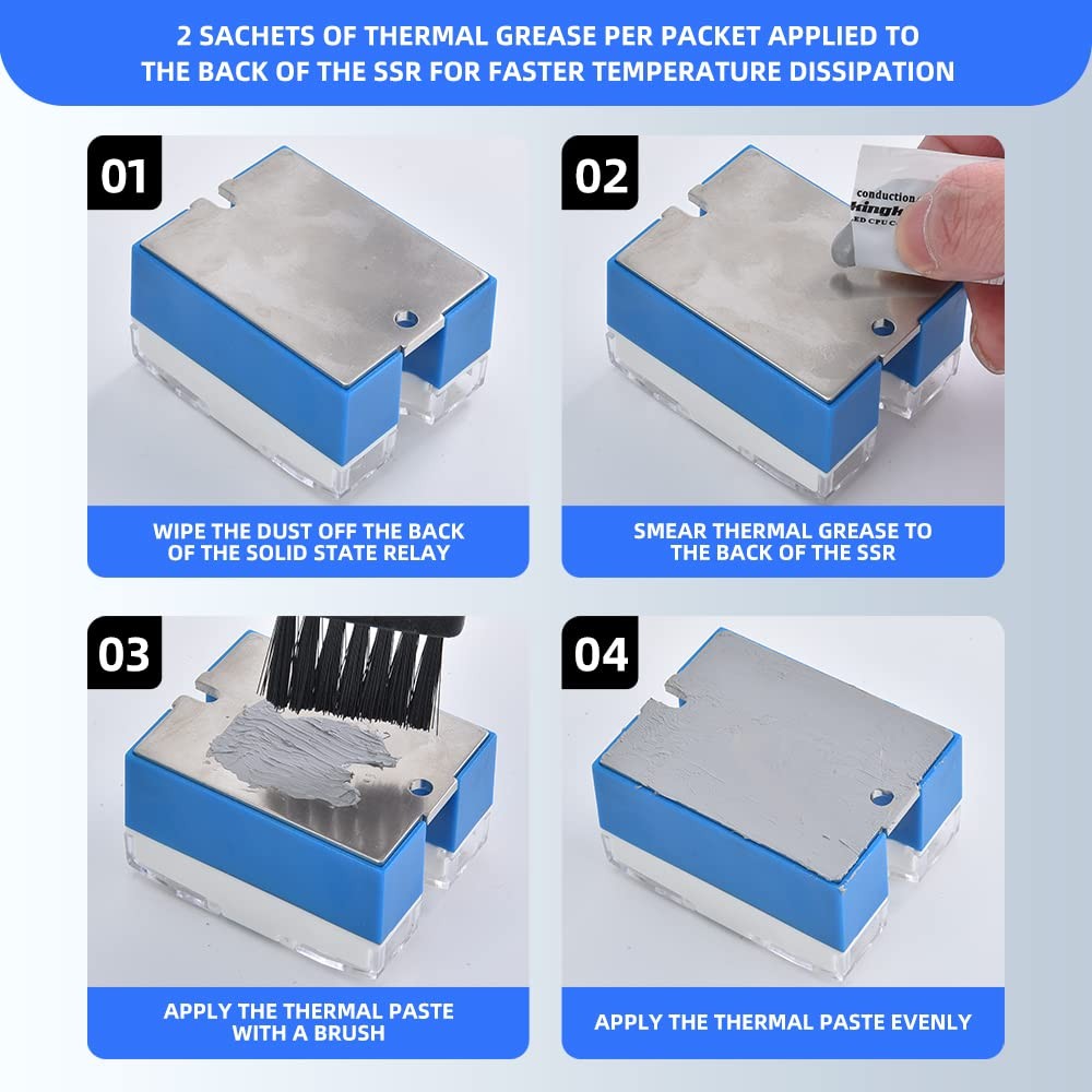 Solid State Relay SSR25DD Heat Sink DC To DC 25A Input 332VDC Output 5220V