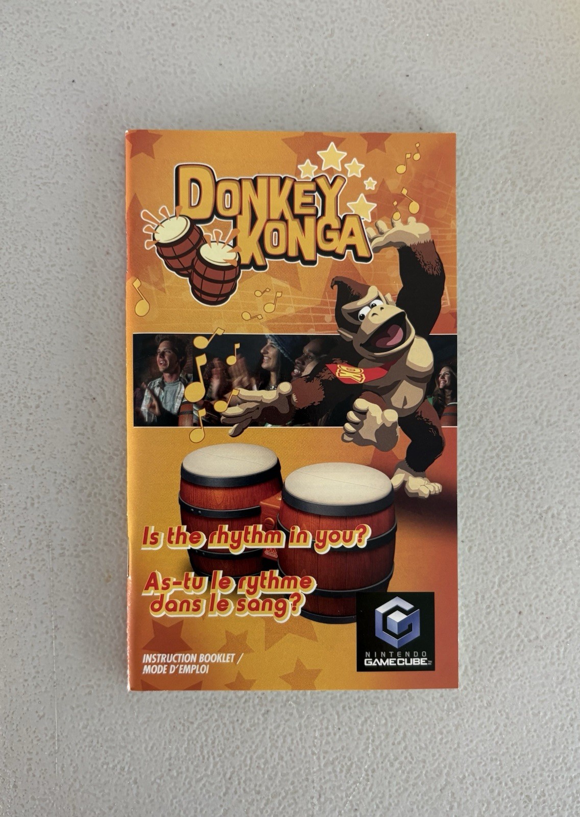 Donkey Konga Nintendo GameCube Manual Only OEM Authentic Near Mint Clean