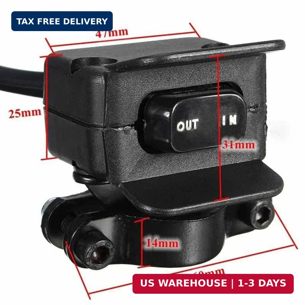 Heavy Duty Handlebar Control Line Winch Rocker Switch Handlebar Control Warn For