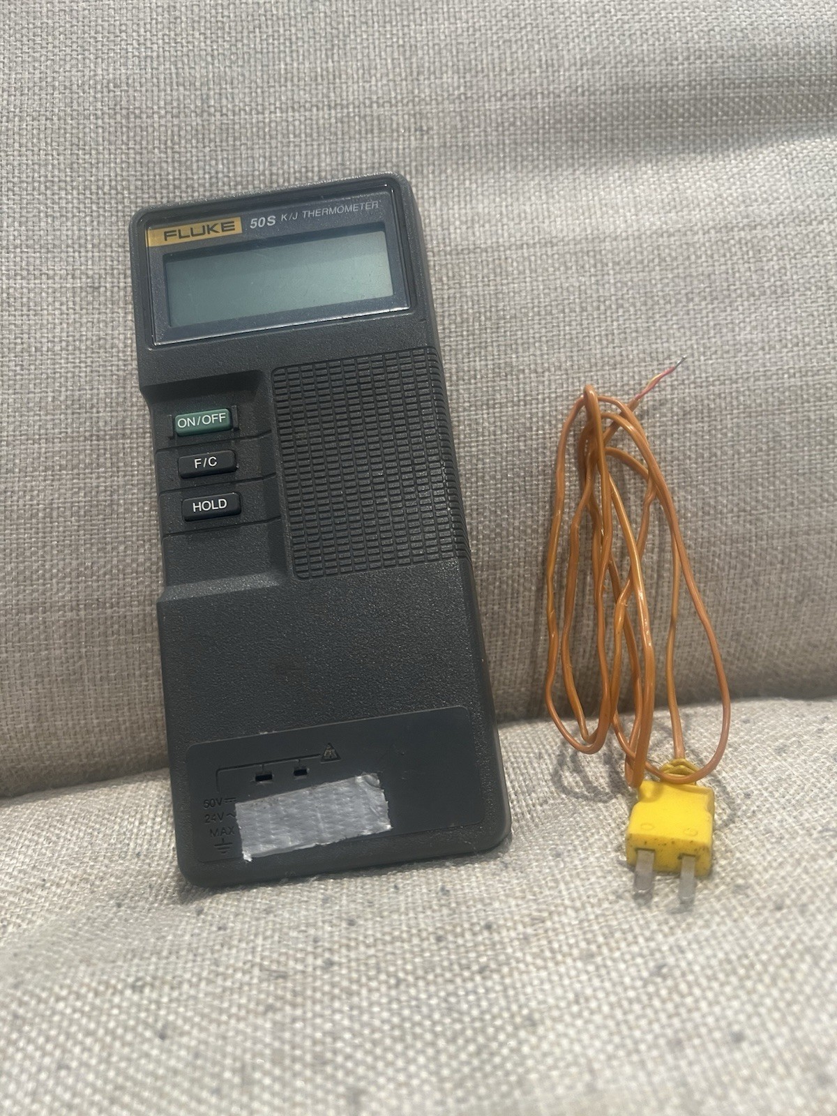 Fluke 50s K/J Thermometer w/K Type Thermocouple Probe “WORKING/USED”