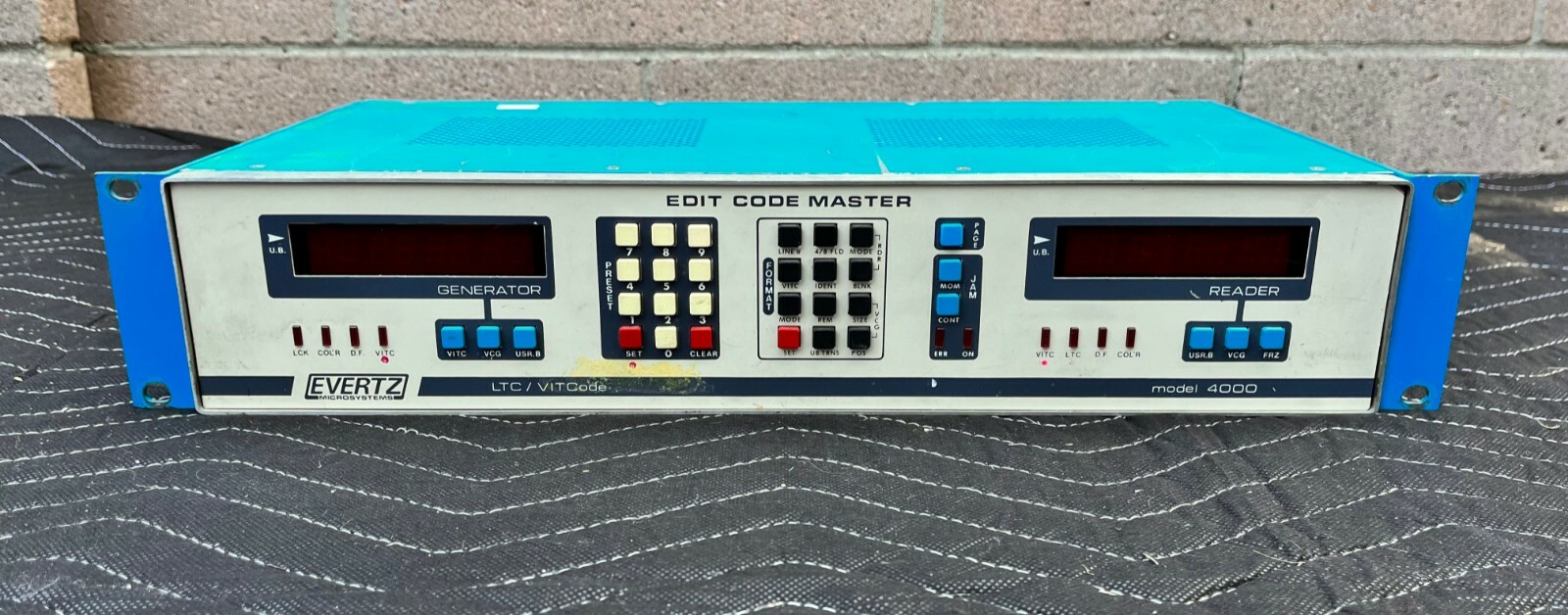 Evertz 4000 Edit Code Master LTC/VIT